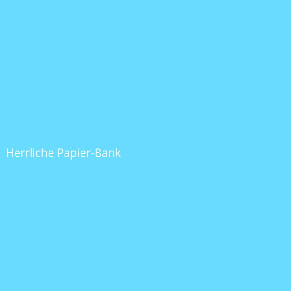 Herrliche Papier-Bank